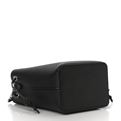 Louis Vuitton Calfskin Nano Lockme Bucket Black 3 of 8