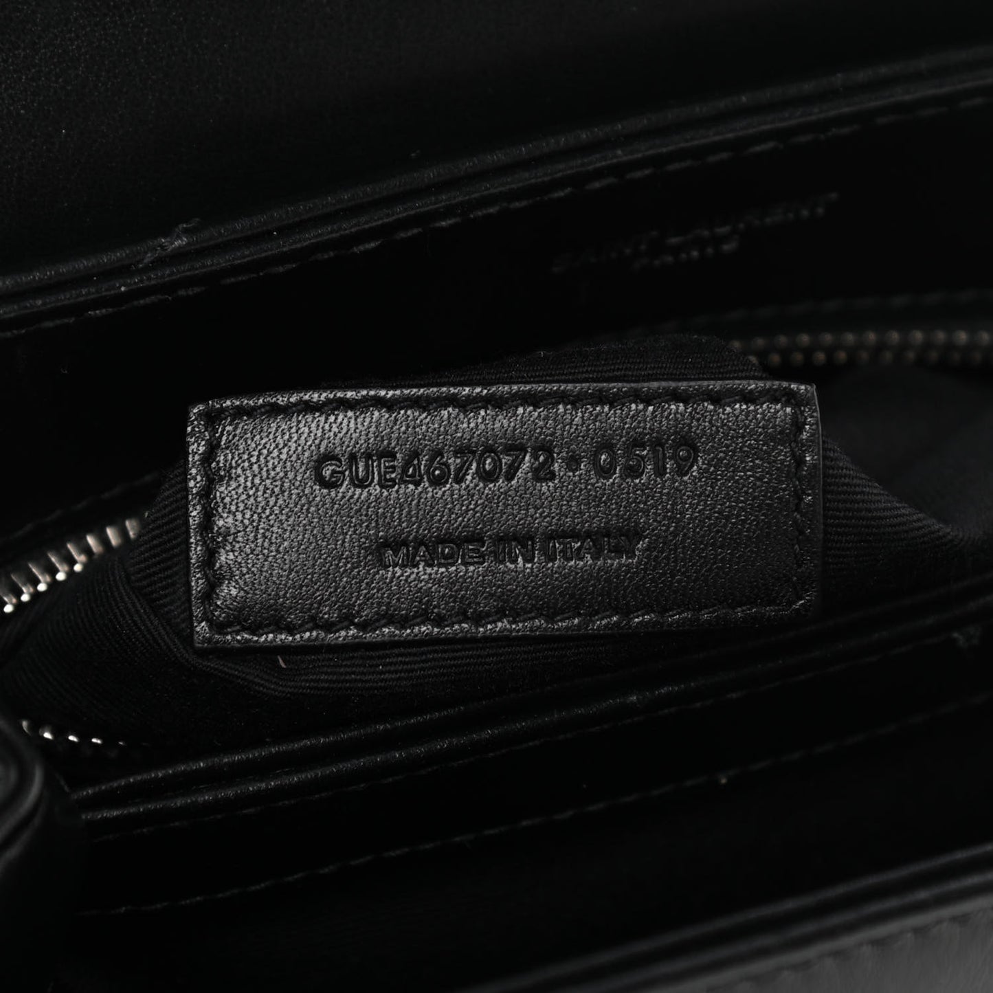 Calfskin Y Quilted Monogram Toy Loulou Crossbody Bag Black