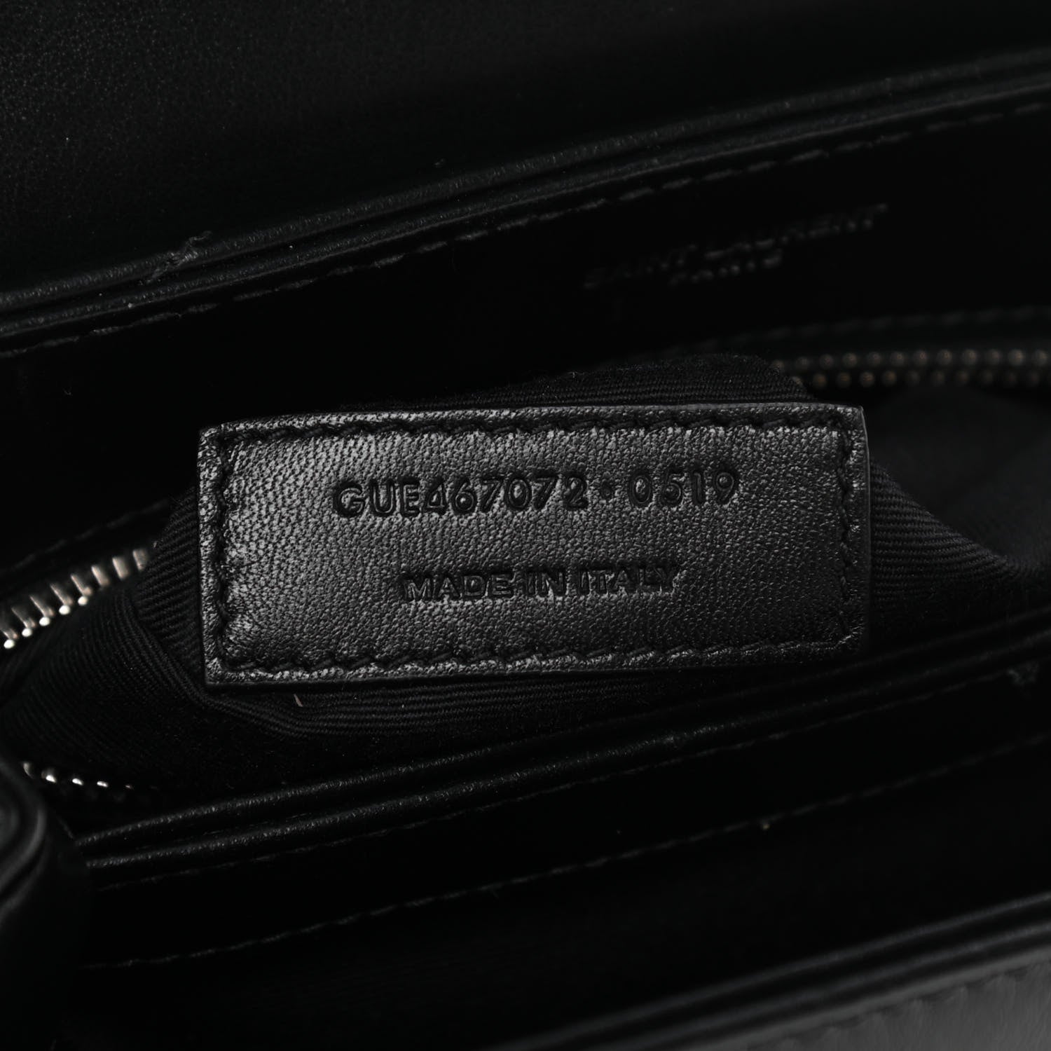 Saint Laurent Calfskin Y Quilted Monogram Toy Loulou Crossbody Bag Black 7 of 13