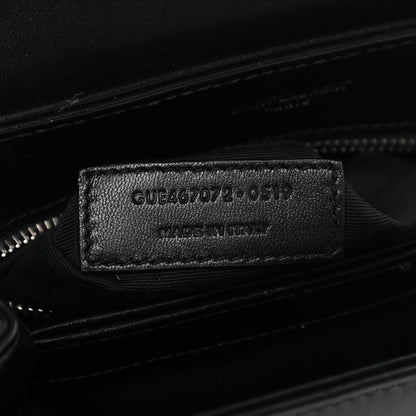 Saint Laurent Calfskin Y Quilted Monogram Toy Loulou Crossbody Bag Black 7 of 13