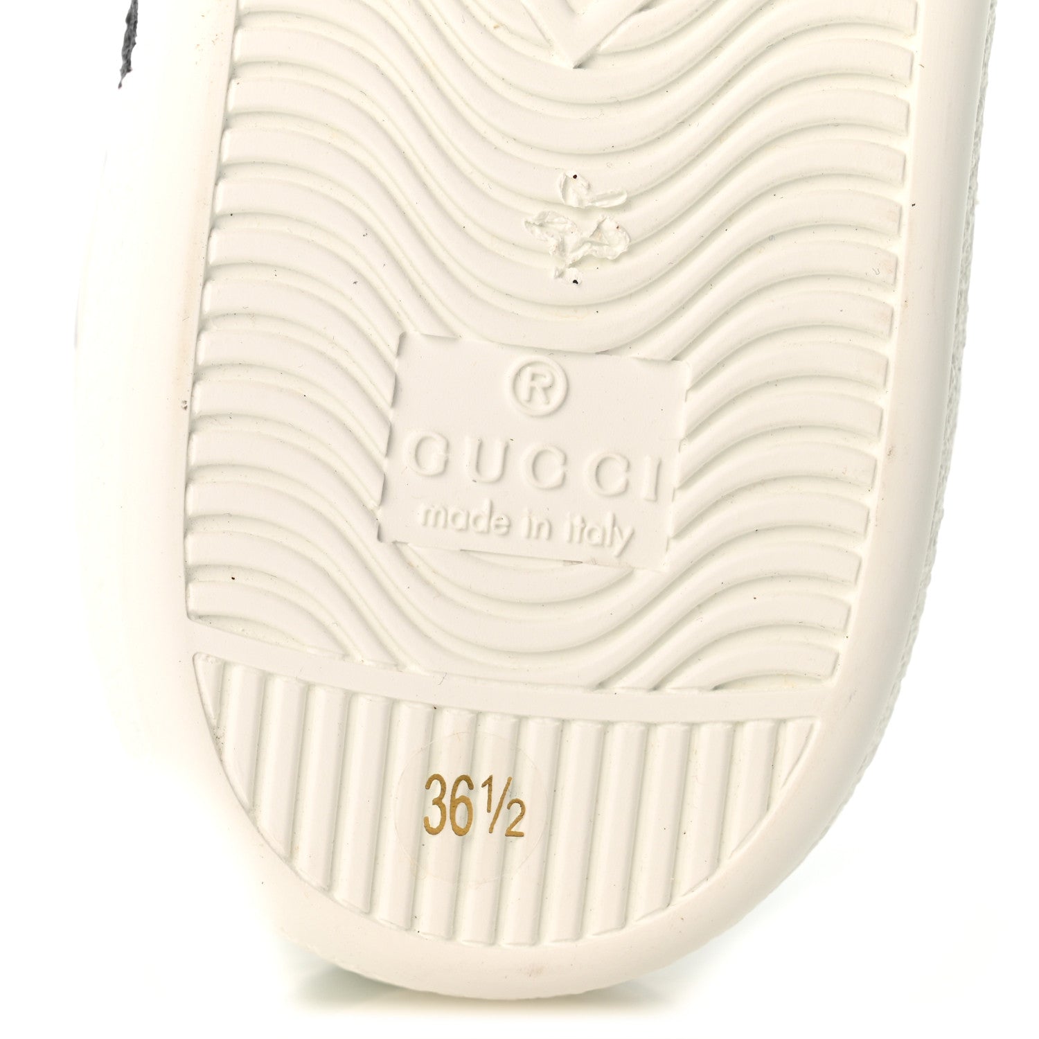 Gucci Evolution Calfskin Cat Womens Ace Sneakers 36.5 White New Shamrock 7 of 10