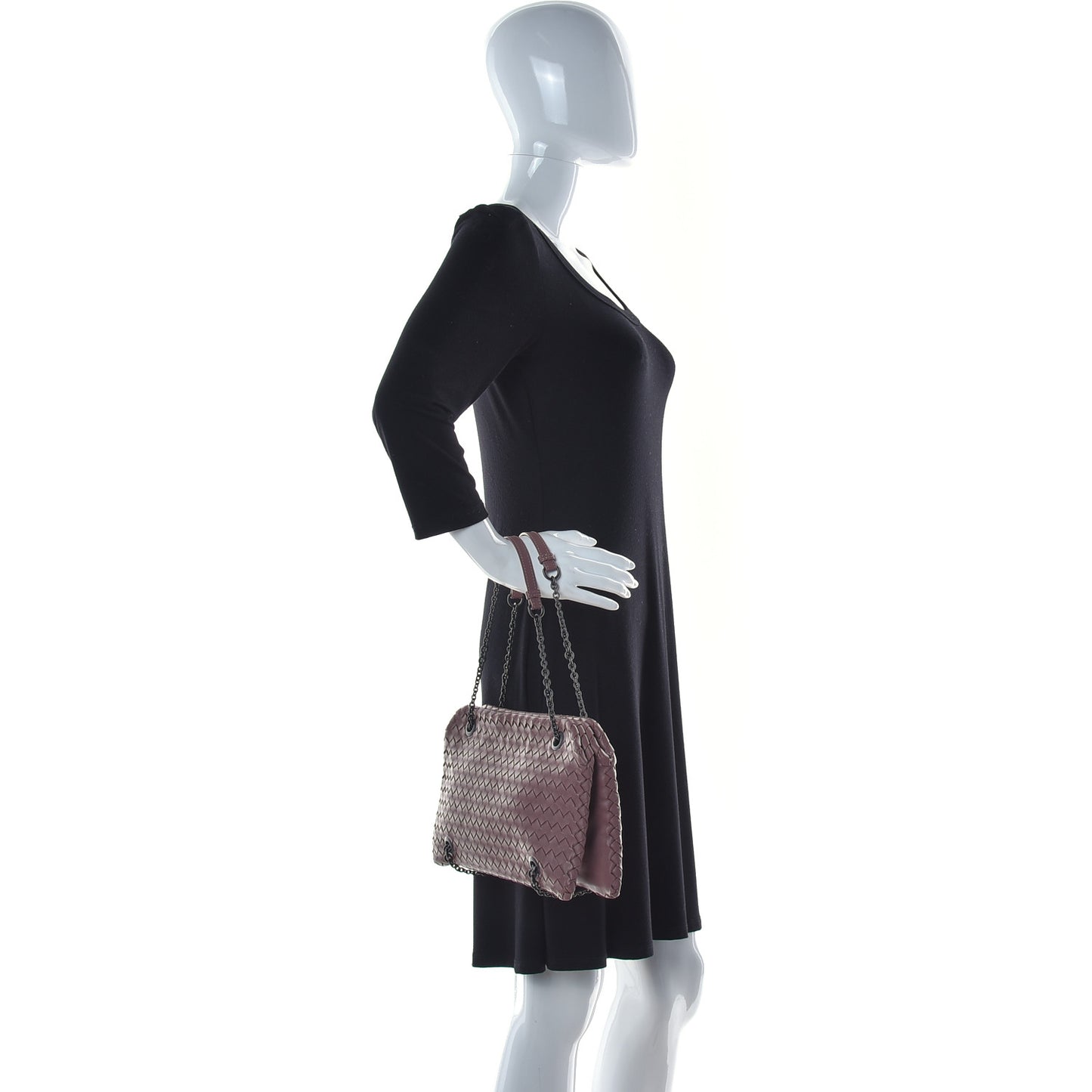 Nappa Intrecciato Duo Dusty Rose