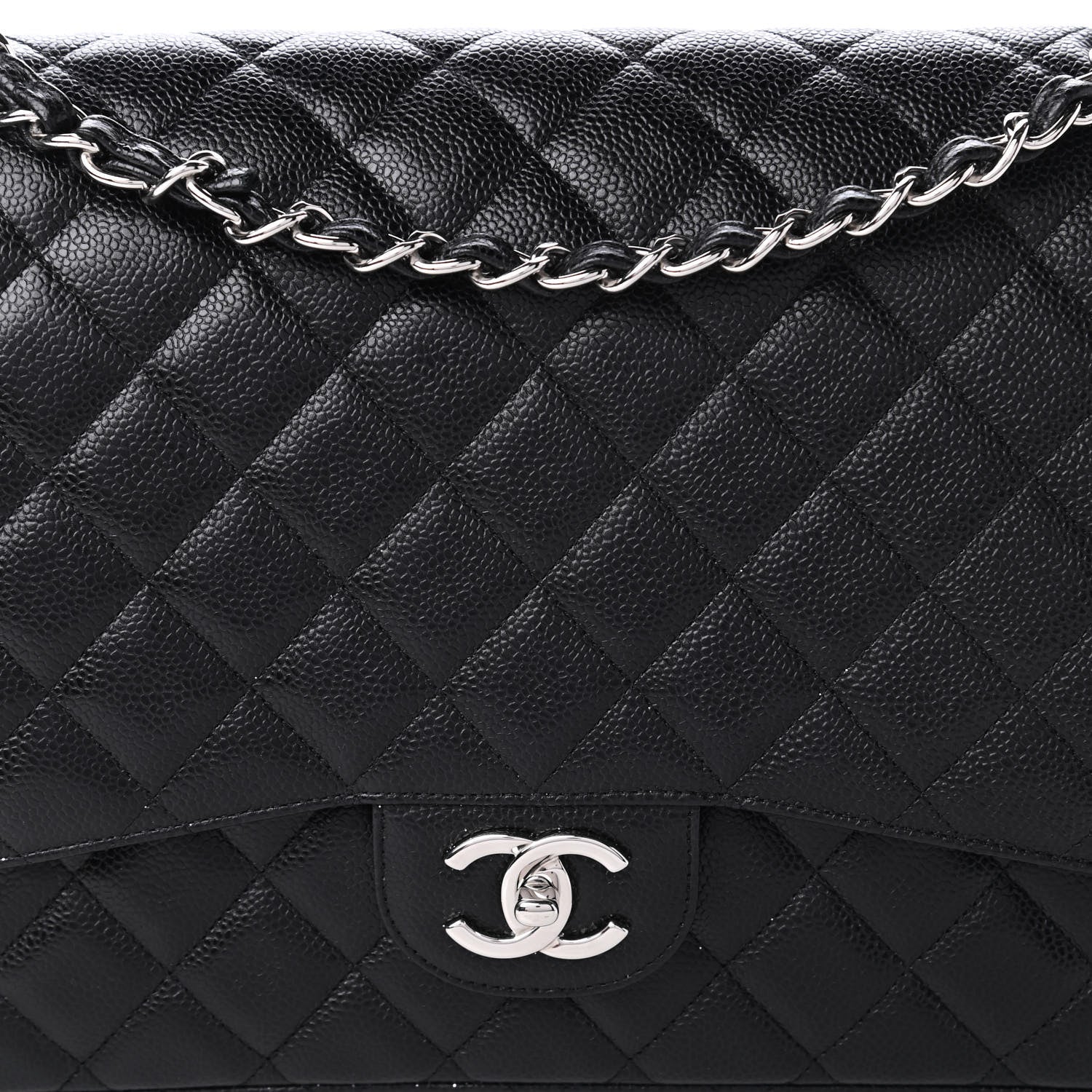 Chanel Caviar Quilted Maxi Double Flap Black 10 of 10