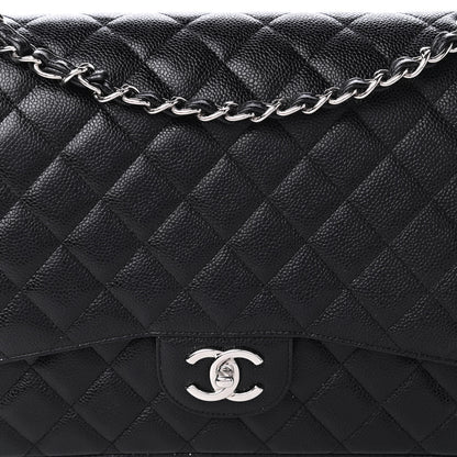 Chanel Caviar Quilted Maxi Double Flap Black 10 of 10