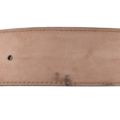 Gucci GG Supreme Monogram Selleria Calfskin Interlocking G 40mm Belt 90 36 Beige Ebony Cocoa 6 of 7