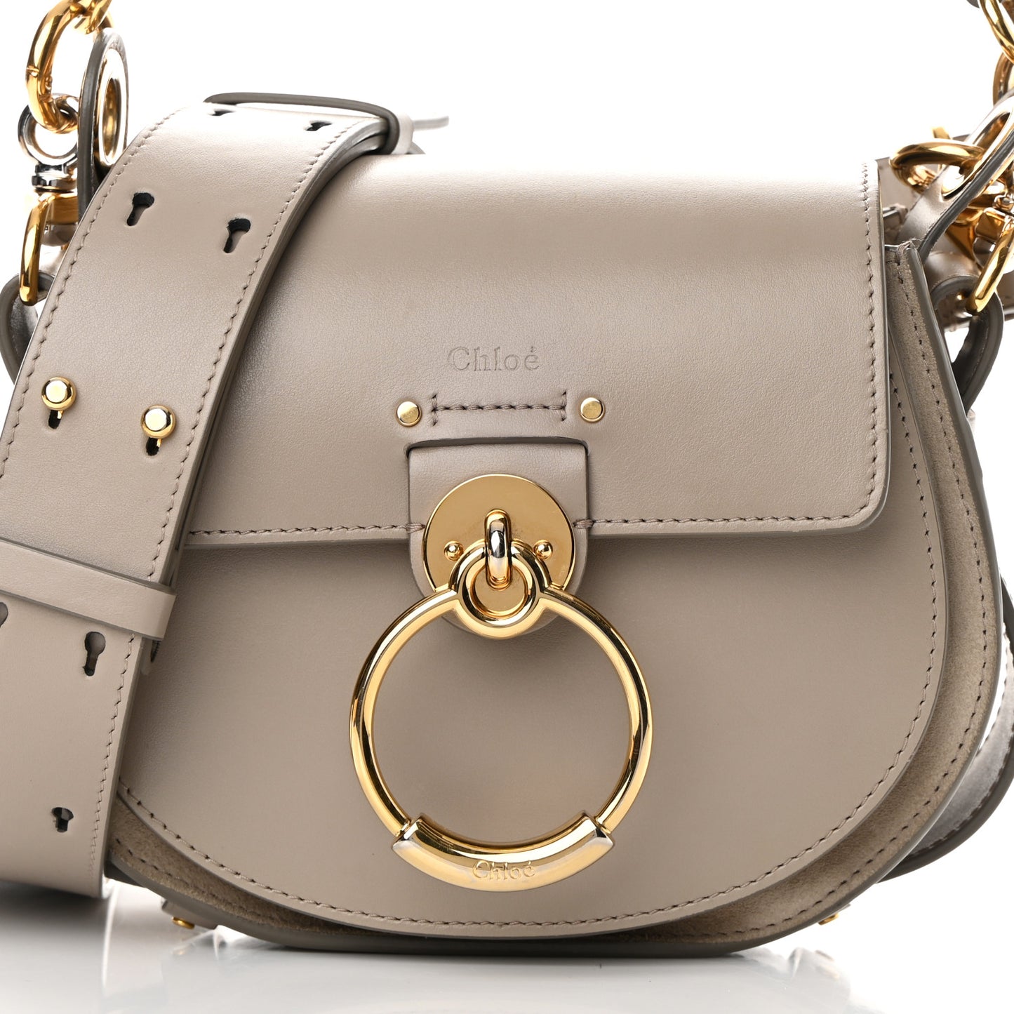 Calfskin Small Tess Bag Motty Grey