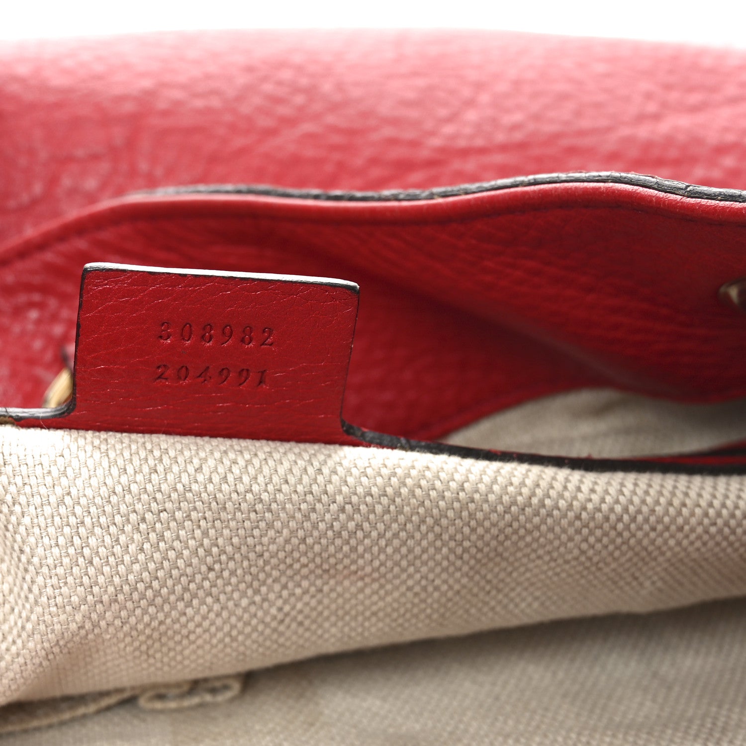 Gucci Pebbled Calfskin Medium Soho Chain Shoulder Bag Tabasco Red 7 of 12