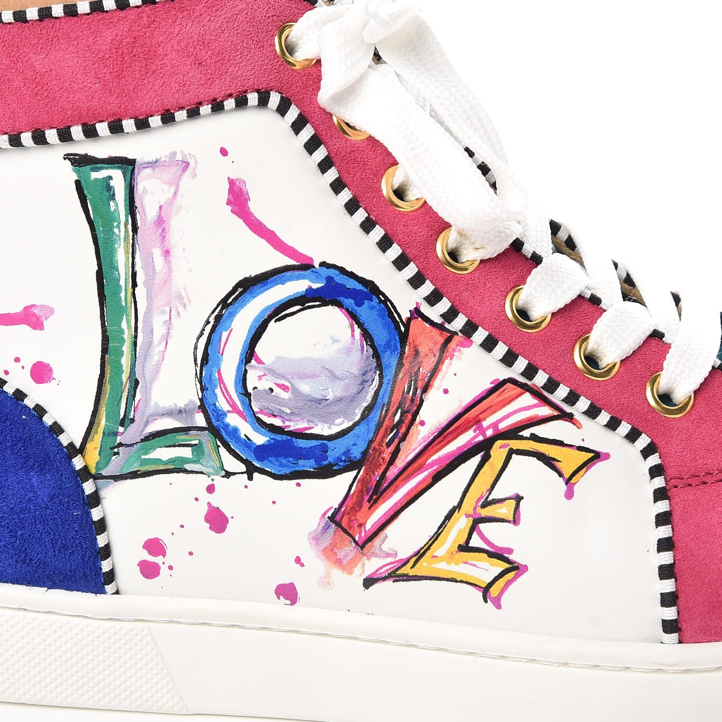 Calfskin Womens In Love Rantus Orlato Sneakers 35 White Multicolor