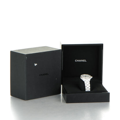 Chanel Stainless Steel Ceramic 33mm J12 Quartz Watch White 8 of 8