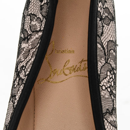 Christian Louboutin Satin Lace Boudoir Flats Chantilly 39.5 7 of 7