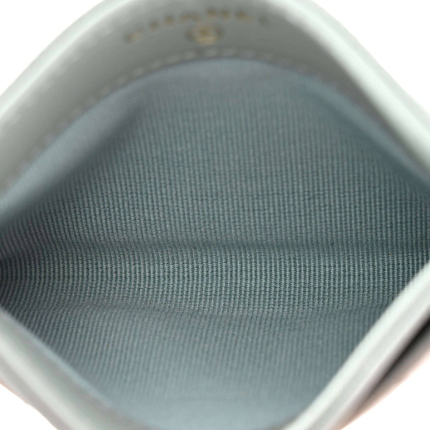 Chanel Caviar Quilted Card Holder Light Green 5 of 10