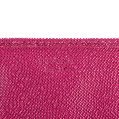 Prada Saffiano Metal Continental Flap Wallet Ametista 6 of 7