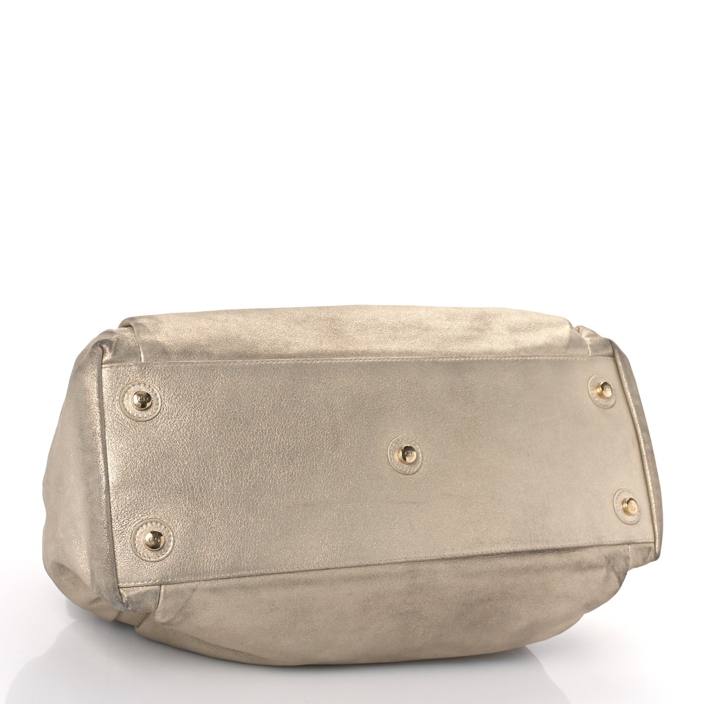 Metallic Lambskin Medium Le Trente Tote Gold