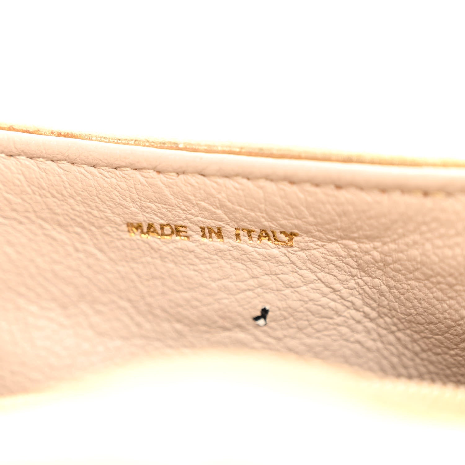 Chanel Metallic Lambskin Chevron Quilted Micro Flap Bag Gold 7 of 11