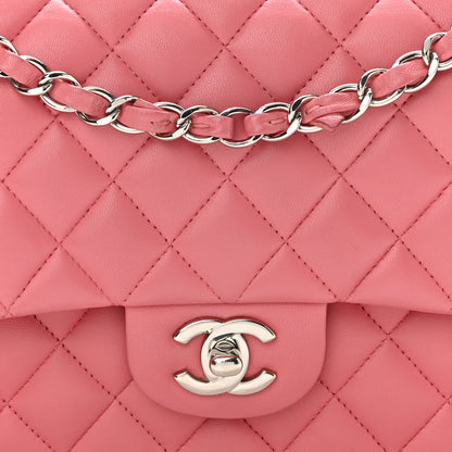 Chanel Lambskin Quilted Medium Double Flap Pink 8 of 10
