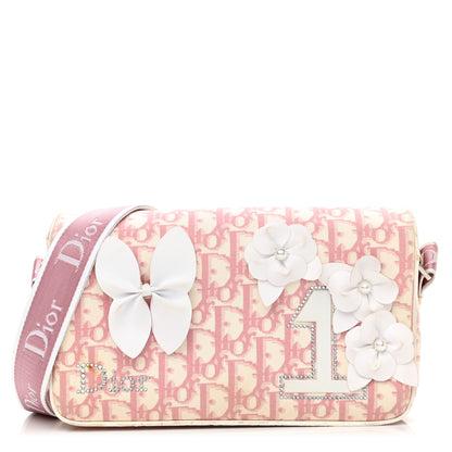 Christian Dior Monogram Girly Flap Reporter Rose Clair 1 of 15