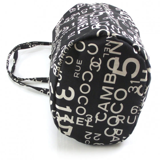 Chanel Canvas COCO Beach Bag Backpack Black 4 of 10