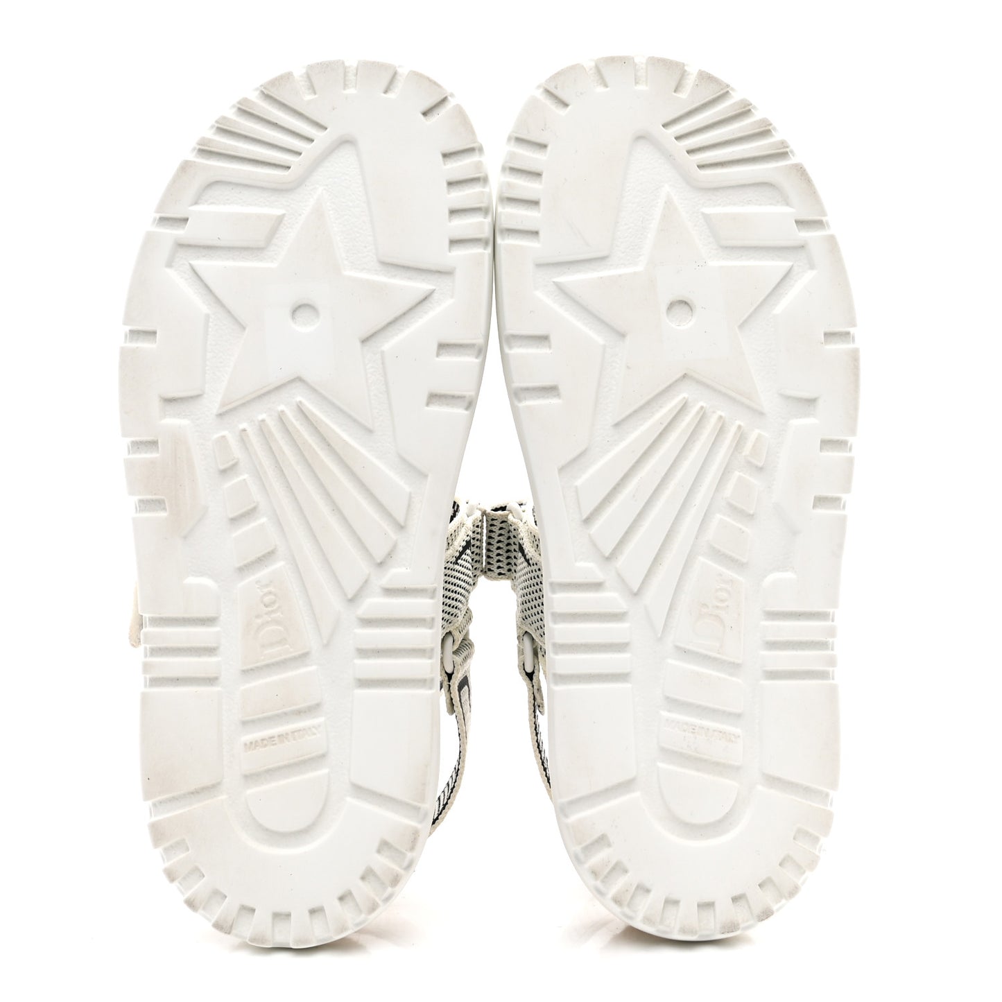 Technical Knit Jute Dioract 10mm Sandals 38.5 White Black