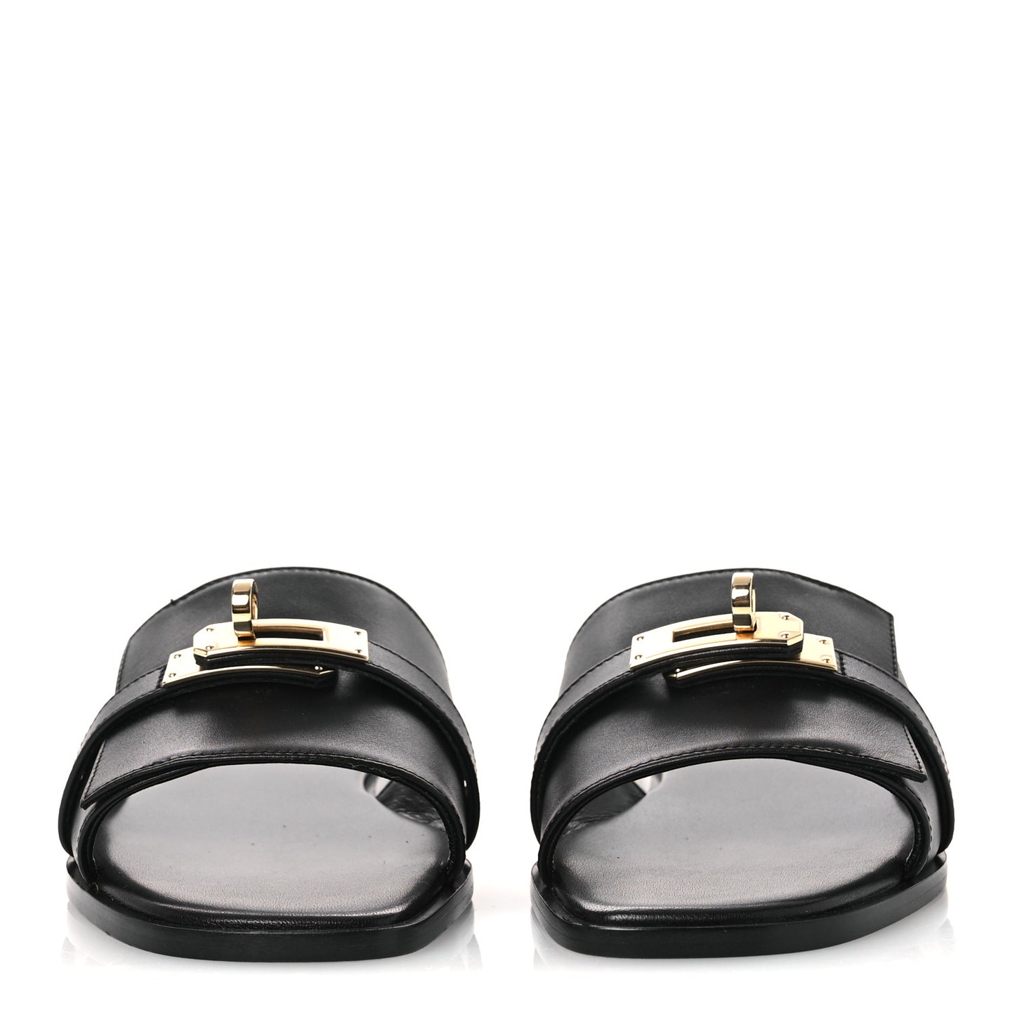 Calfskin Giulia Sandals 36 Black