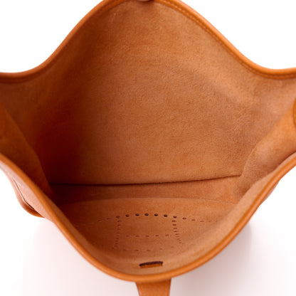 Hermes Taurillon Clemence Evelyne II PM Potiron 5 of 10