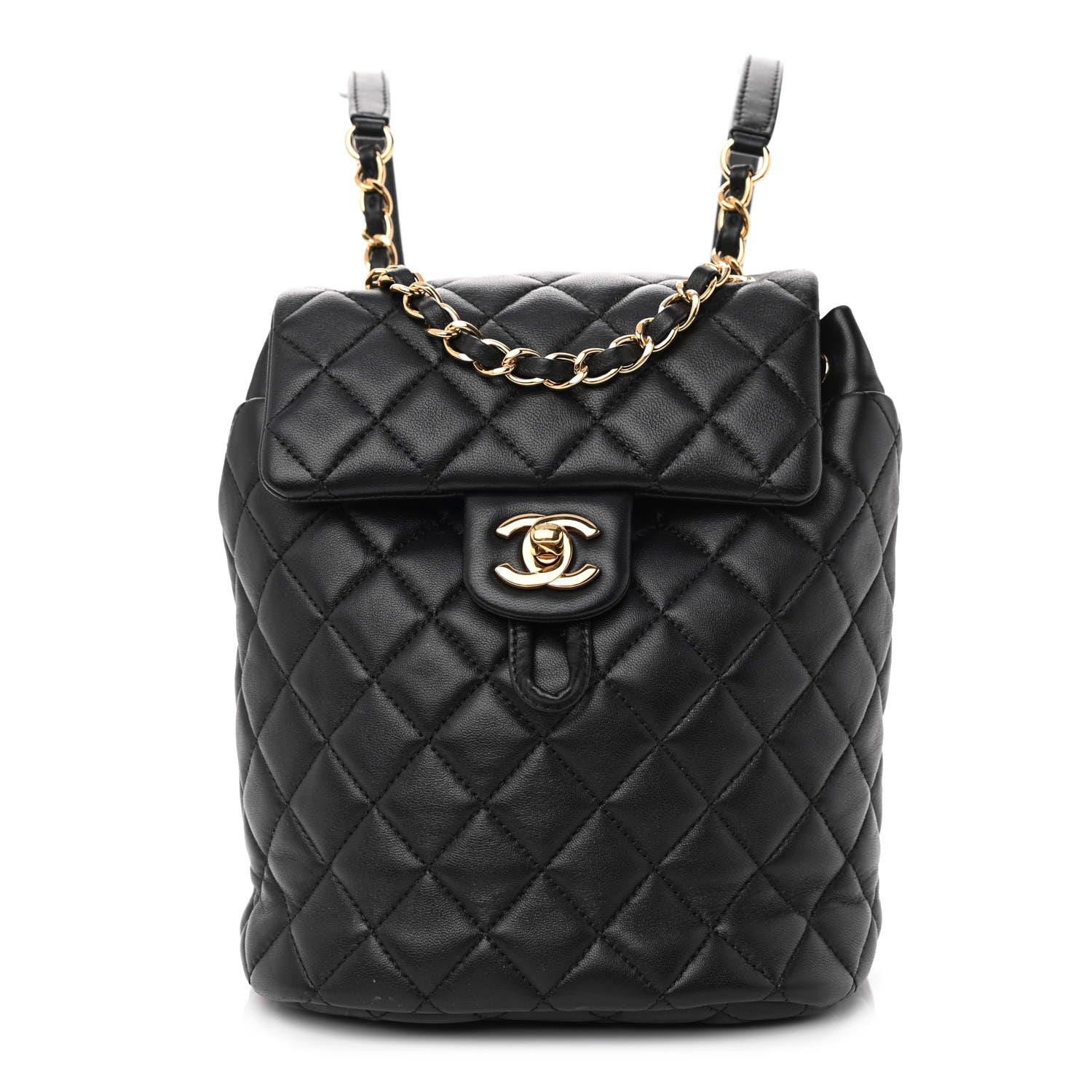 Chanel Lambskin Quilted Mini Urban Spirit Backpack Black 1 of 14