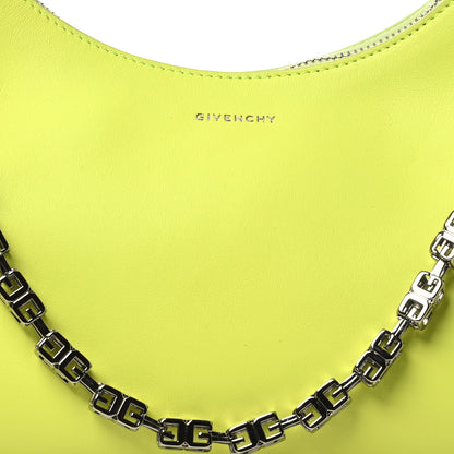 Givenchy Smooth Calfskin Small Moon Cut Out Shoulder Bag Fluo Yellow 8 of 12