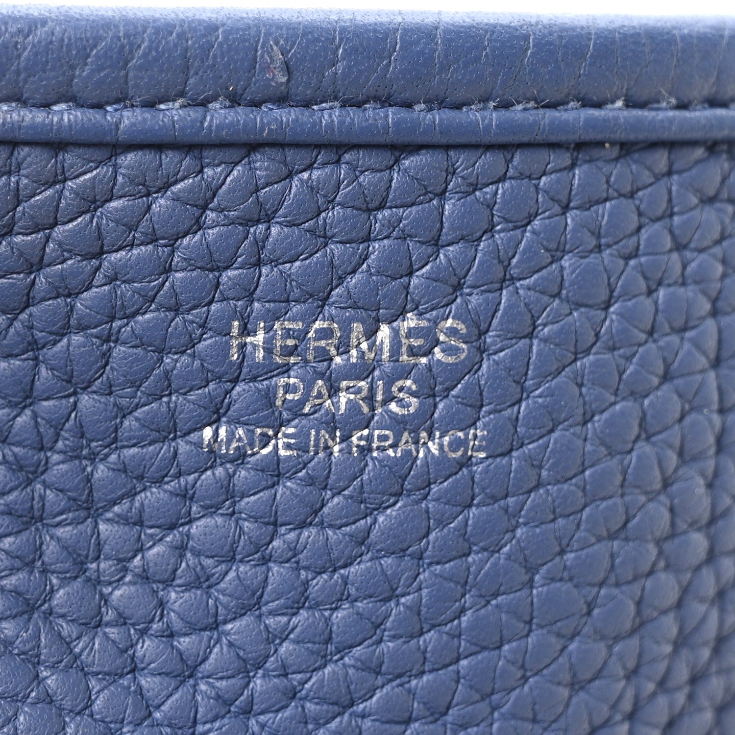 Hermes Taurillon Clemence Evelyne III PM Bleu Agate 6 of 10
