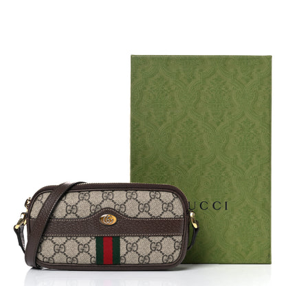 Gucci GG Supreme Monogram Web Mini Ophidia GG Bag Brown 11 of 11