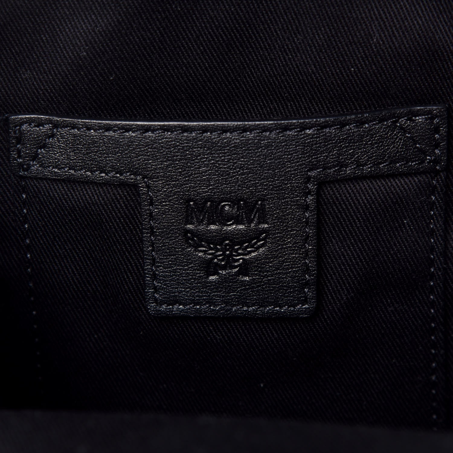 MCM Visetos Crossbody Pouch Black 6 of 8