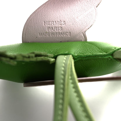 Hermes Milo Lambskin Grigri Rodeo Pegase Horse Bag Charm PM Vert Yucca Vert Criquet Mauve Pale 3 of 5