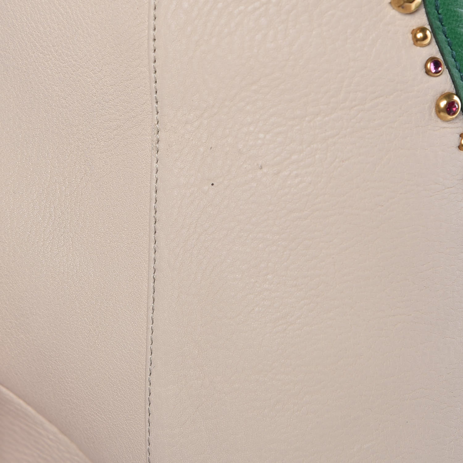 Gucci Calfskin Floral Crystal Embroidered Fosca Boots 36.5 Mystic White 9 of 11