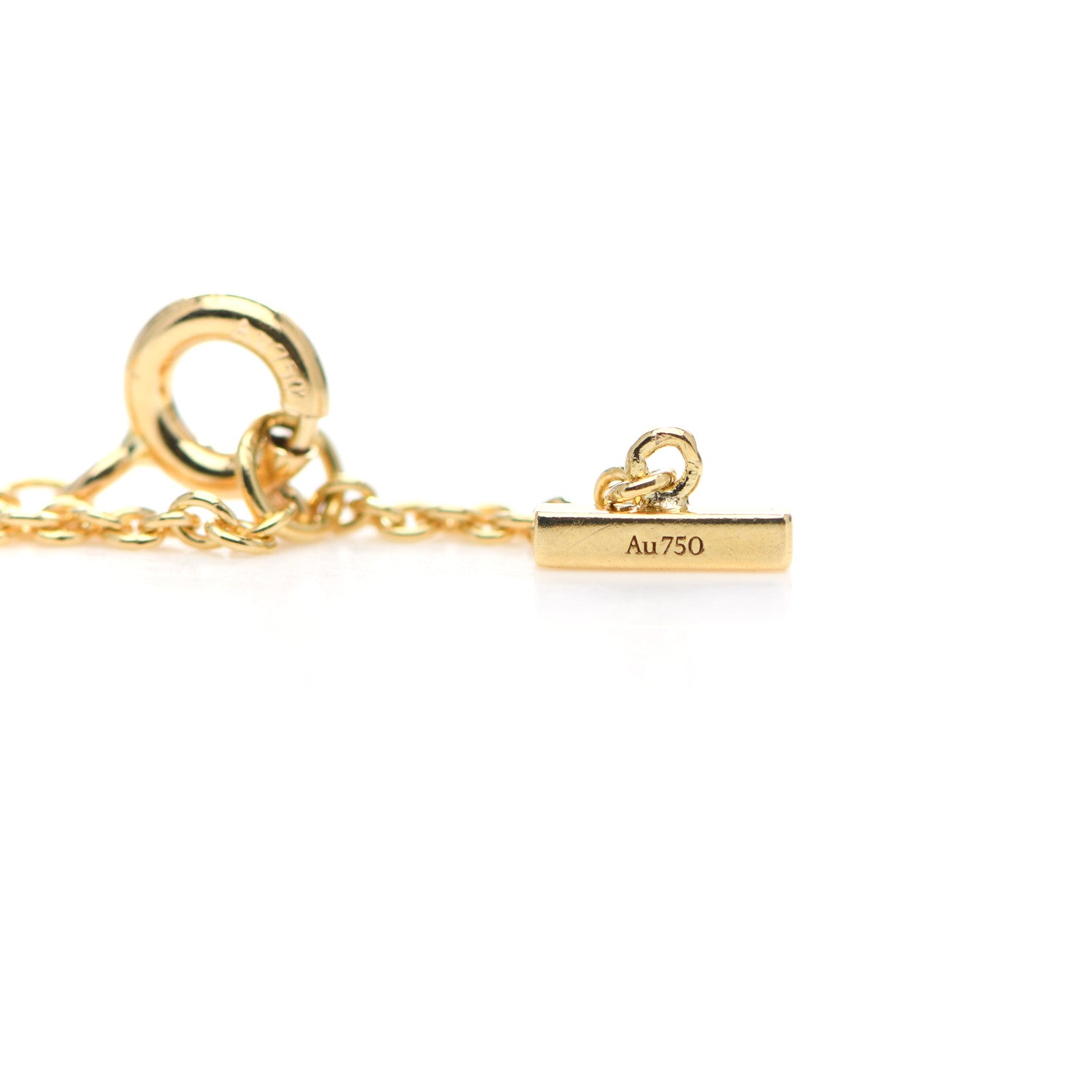Tiffany 18K Yellow Gold Mini T Smile Bracelet 4 of 6