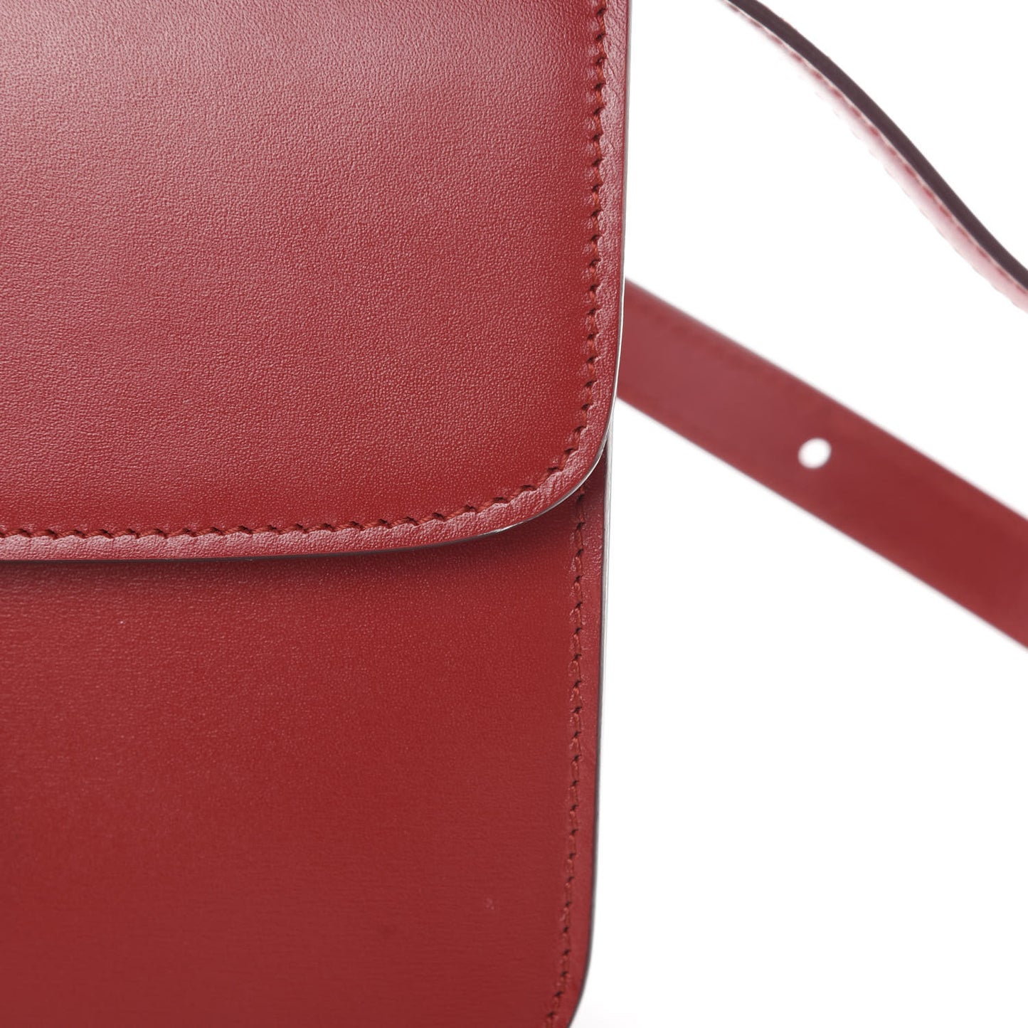 Box Calfskin Teen Classic Box Flap Bag Red