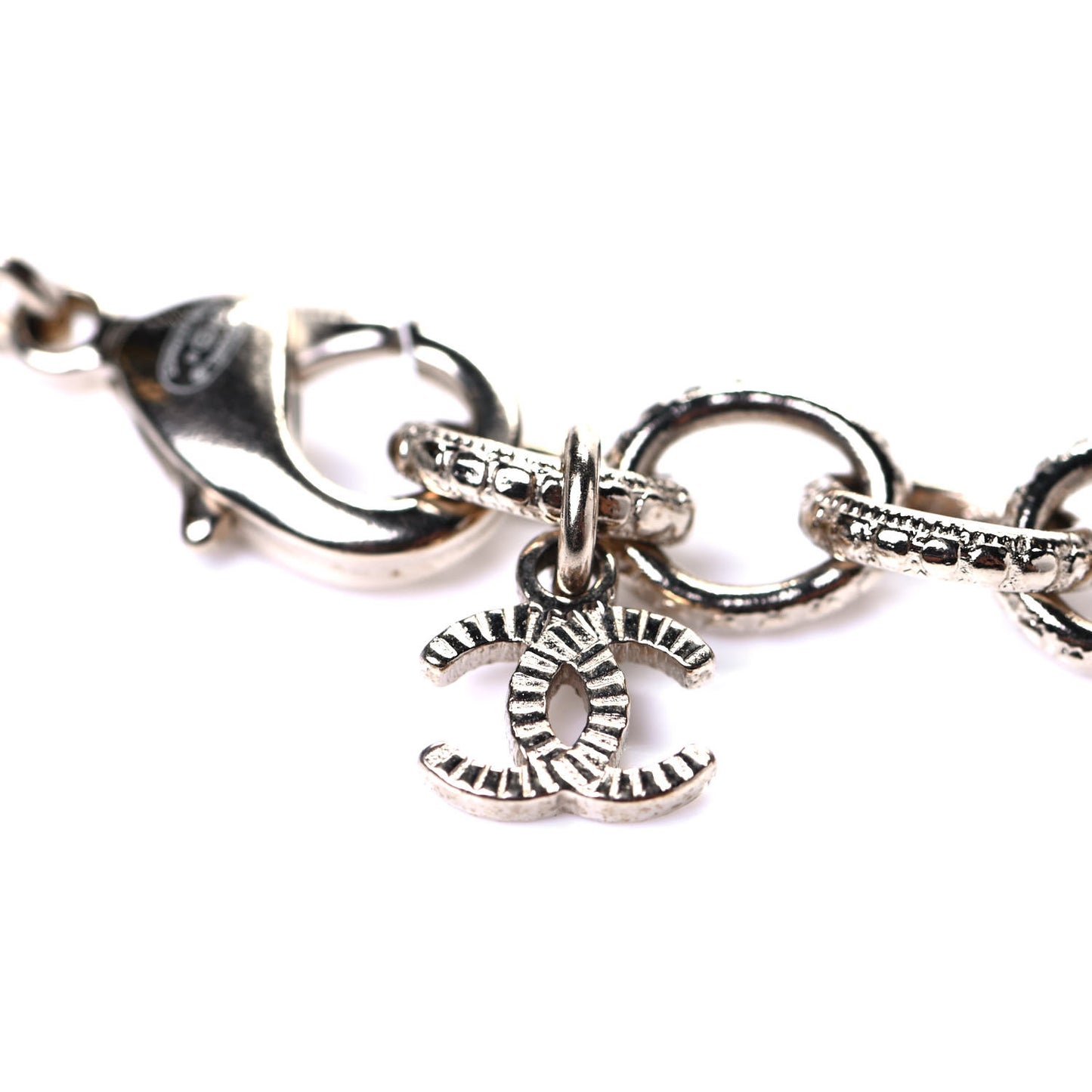 Pearl Crystal CC Bracelet Gold
