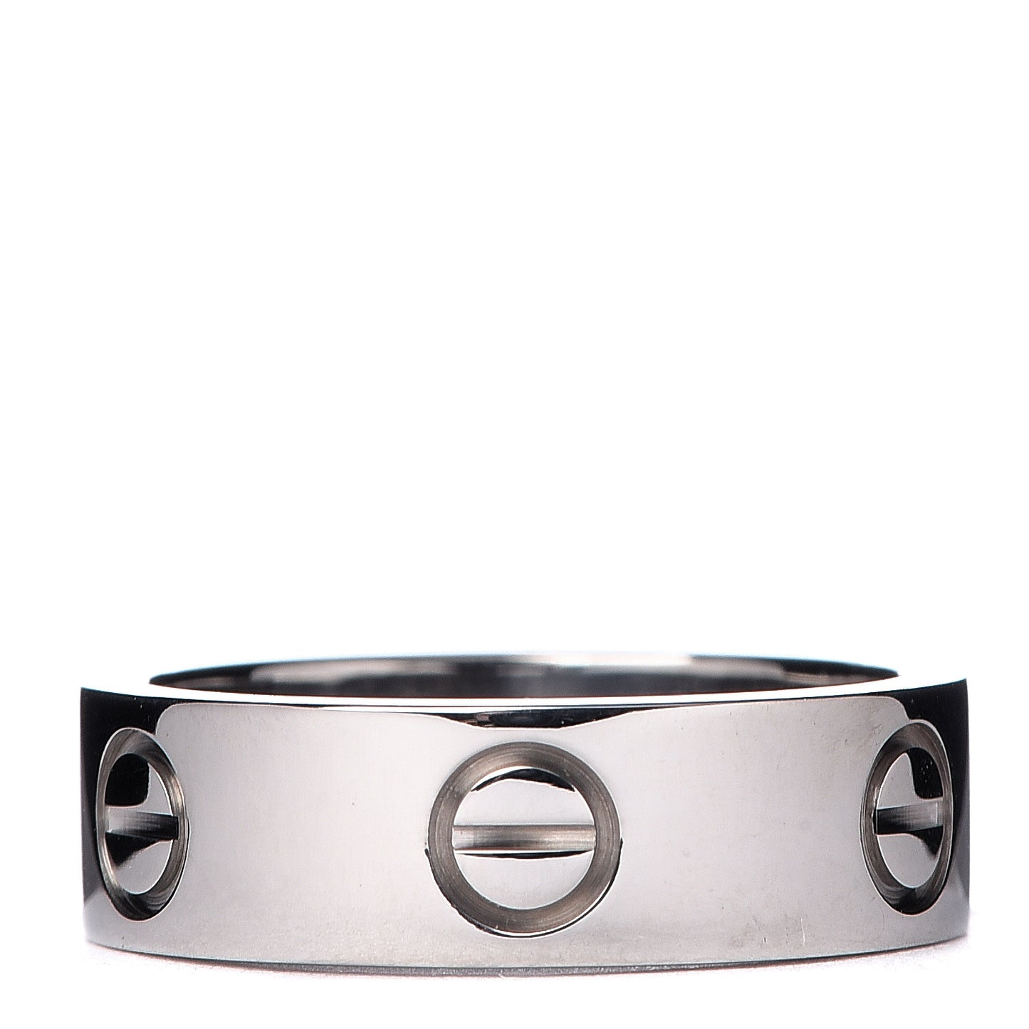 18K White Gold 5.5mm LOVE Ring 50 5.25