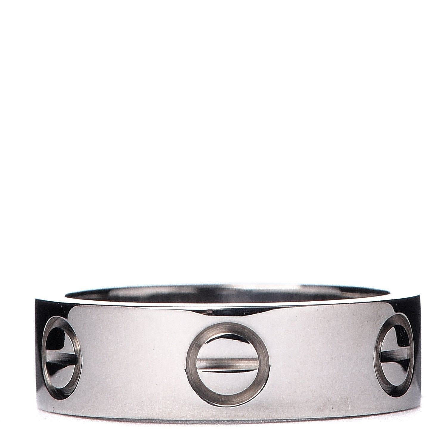 Cartier 18K White Gold 5.5mm LOVE Ring 50 5.25 1 of 4