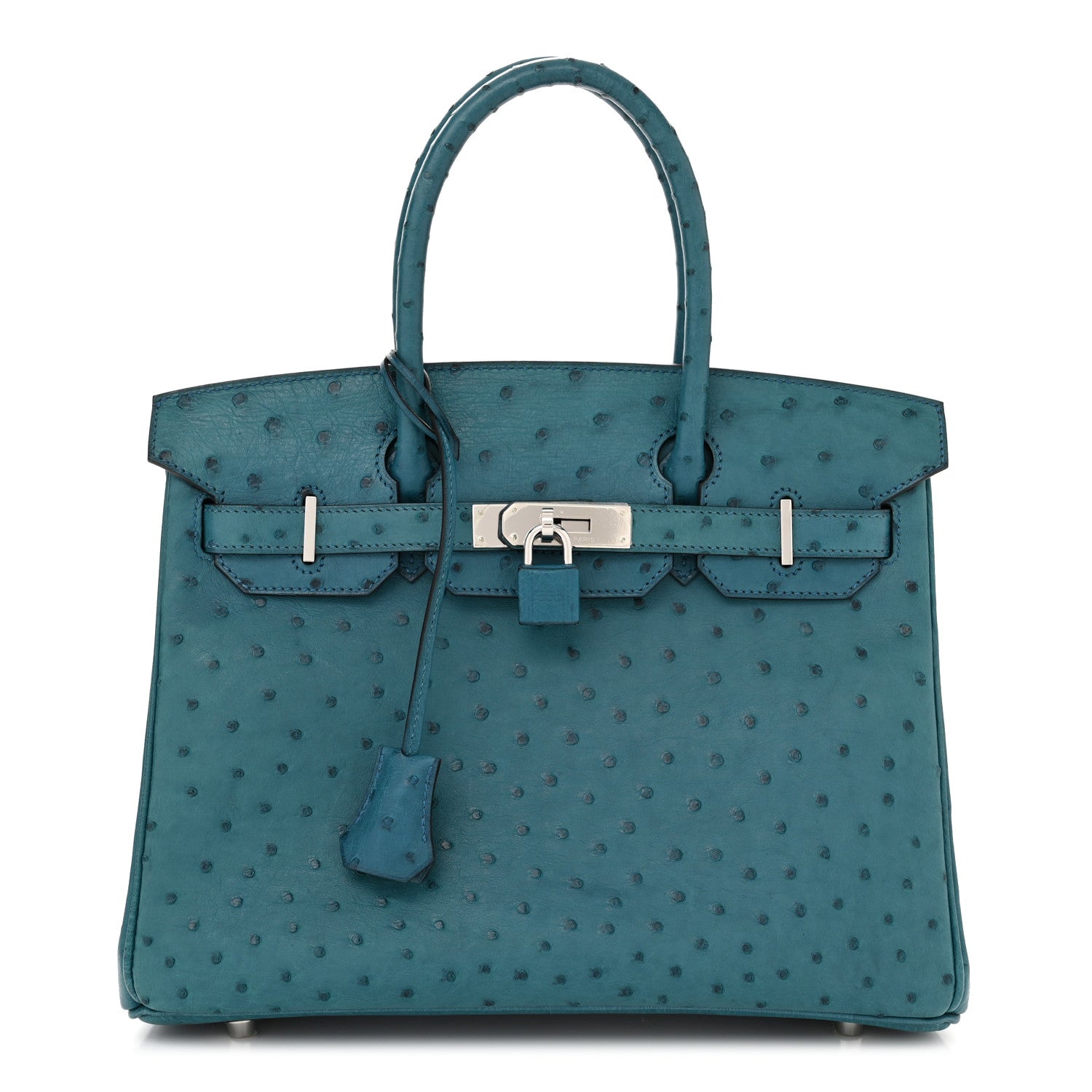 Hermes Ostrich Birkin 30 Cobalt 1 of 11