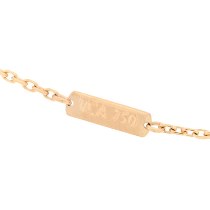 Van Cleef & Arpels 18K Yellow Gold Mother of Pearl Vintage Alhambra Pendant Necklace 3 of 3
