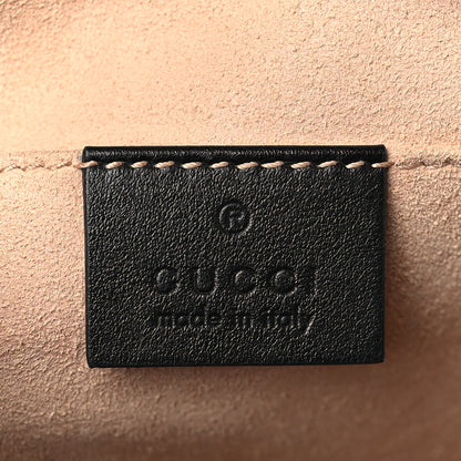 Gucci Calfskin Matelasse Small GG Marmont Chain Shoulder Bag Black 6 of 9