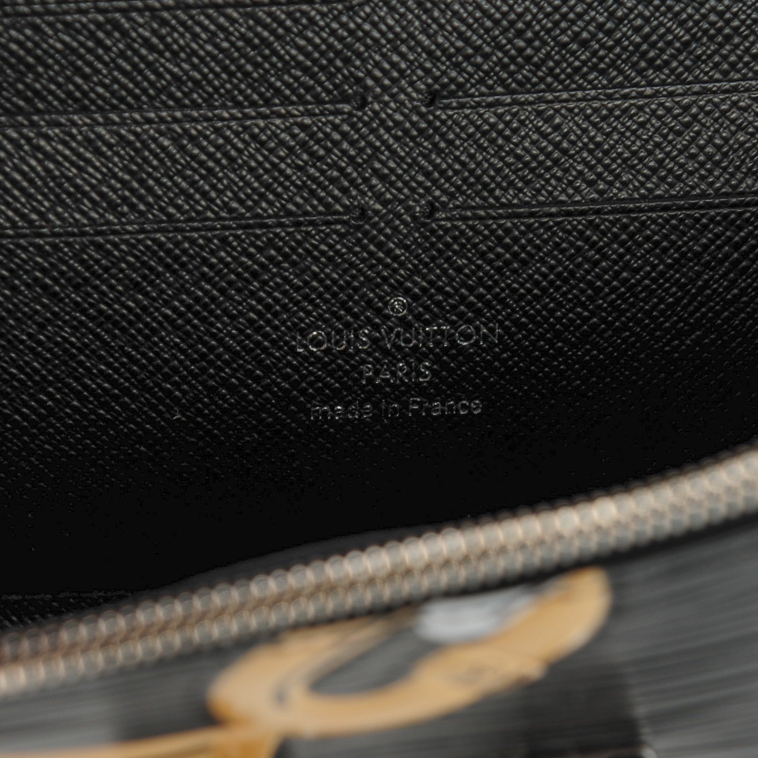 Louis Vuitton Epi Chain Flower Print Twist Chain Wallet Black 6 of 7