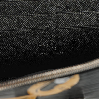 Louis Vuitton Epi Chain Flower Print Twist Chain Wallet Black 6 of 7