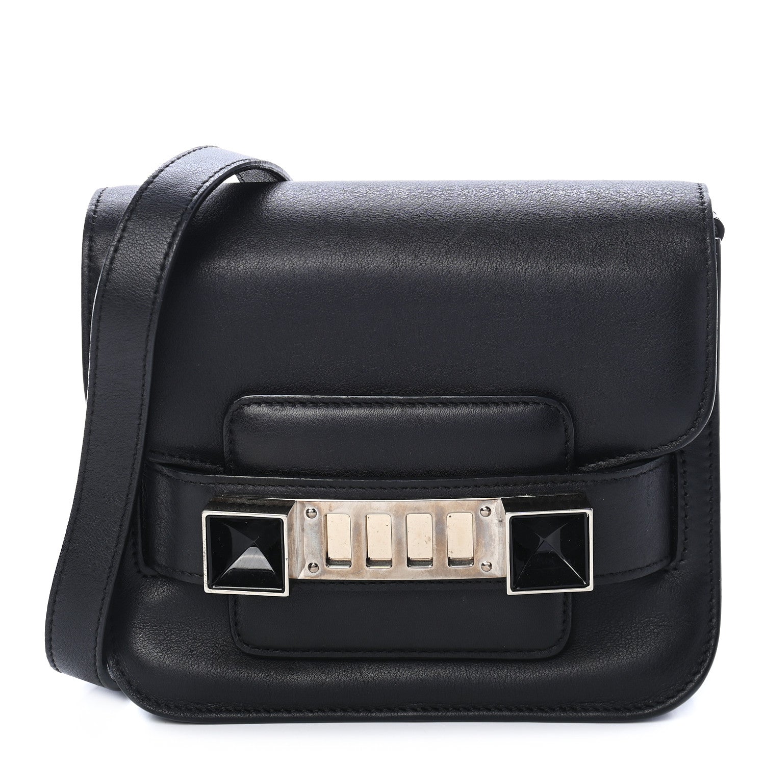 Proenza Schouler Calfskin PS11 Tiny Shoulder Bag Black 1 of 8
