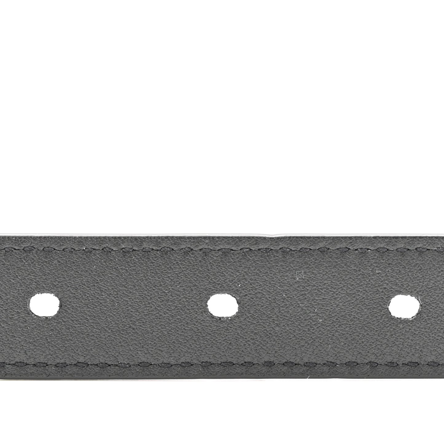 Suede Calfskin Monogram Square Buckle 100 40 Belt Black
