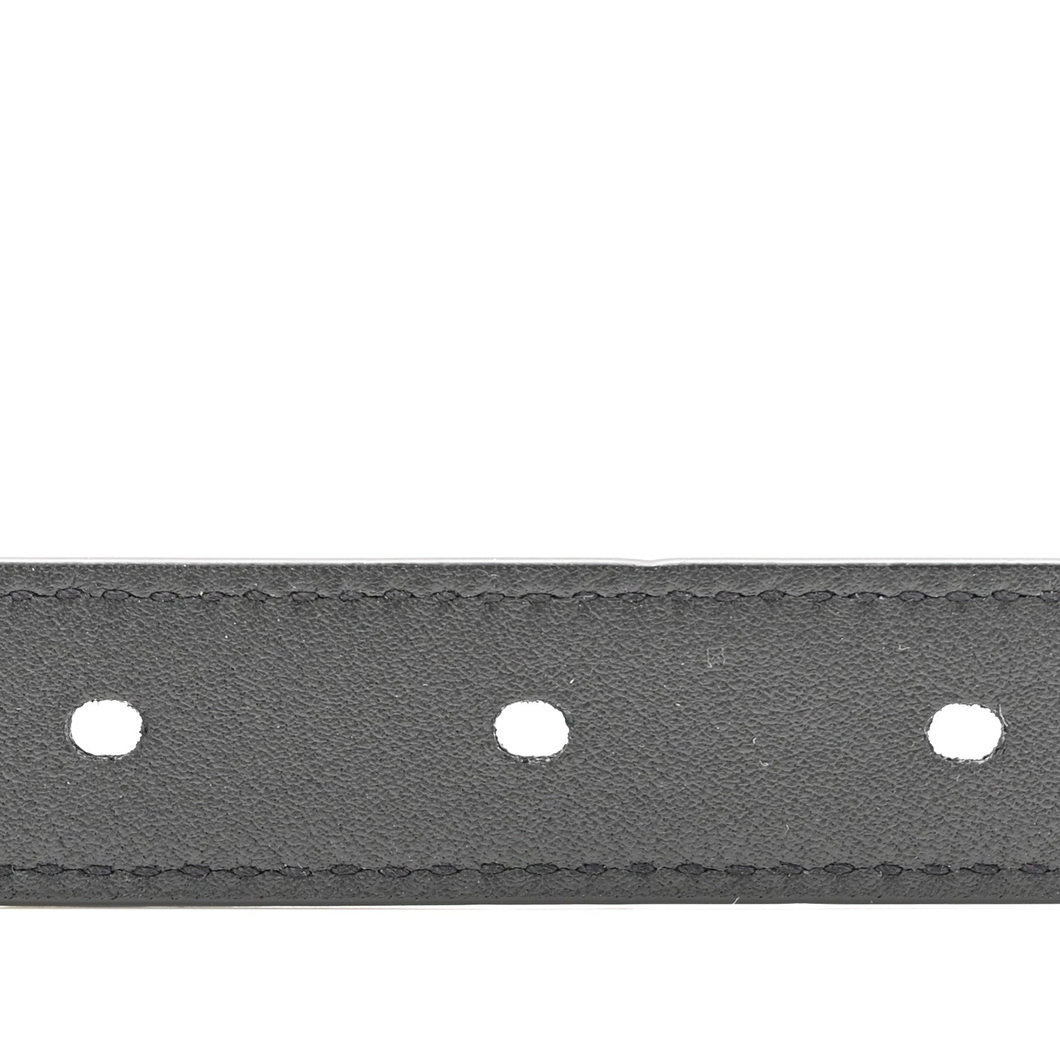 Saint Laurent Suede Calfskin Monogram Square Buckle 100 40 Belt Black 4 of 7