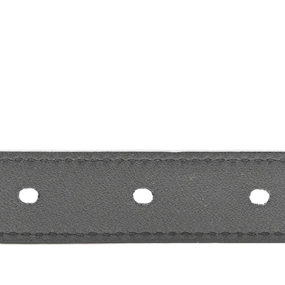 Saint Laurent Suede Calfskin Monogram Square Buckle 100 40 Belt Black 4 of 7