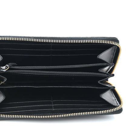 Gucci Guccissima Signature Zip Around Wallet Black 5 of 8