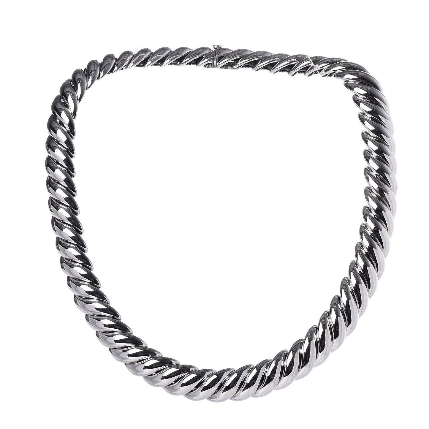 Sterling Silver 15mm Hampton Cable Necklace