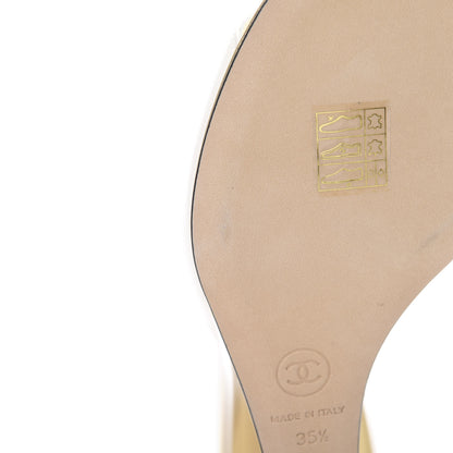 Chanel Lambskin CC Mules 35.5 Ivory 8 of 9