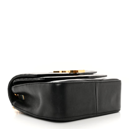 Saint Laurent Lambskin Matelasse Chevron Monogram Small Sulpice Bag Black 4 of 16