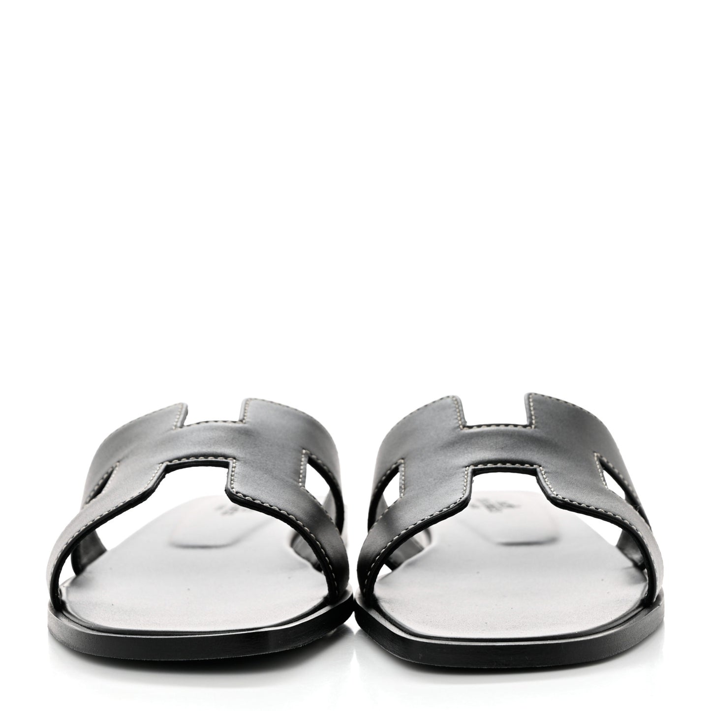 Box Calfskin Oran Sandals 37.5 Black